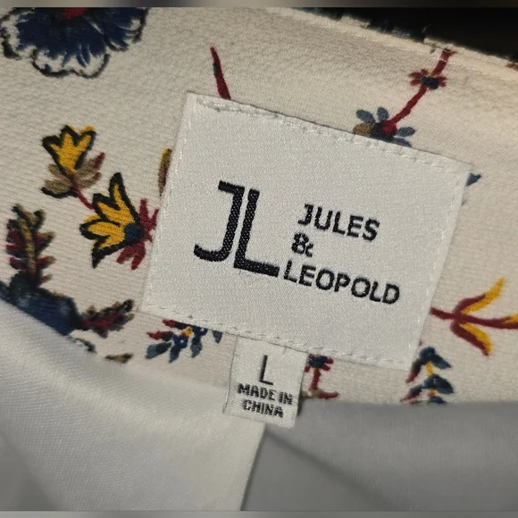 Jules & Leopold Floral Open Front Kimono Cardigan Jacket - Picture 3 of 7